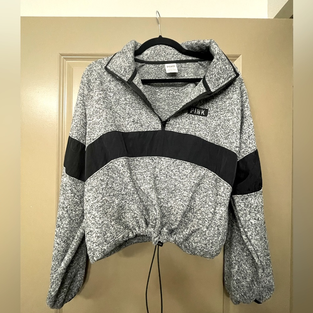 Gray Crop Pullover Victoria Secret Pink